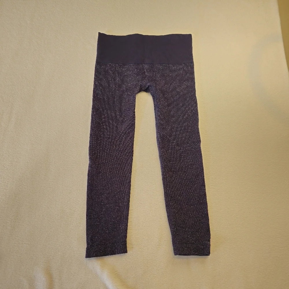 Chico's  ZENERGY Sparkle Navy Leggings SIZE 2